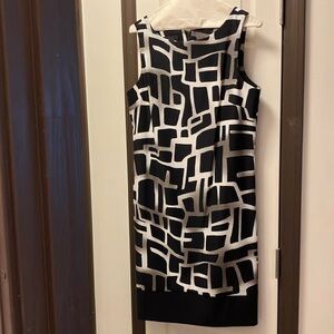Sleeveless animal print dress